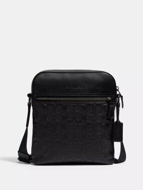Coach Houston Flight Bag In Signature Leather